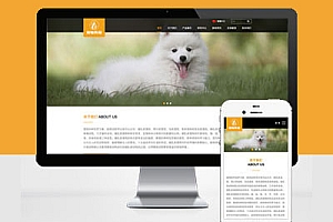 响应式大气Pbootcms模板建站宠物食品动物网站建设HTML5猫粮狗粮网站建设