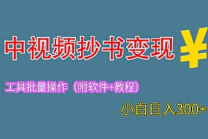 2023 中视频抄书变现:特别适合新手操作的副业「附工具+教程」免费下载
