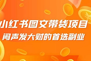 小红书图文带货项目:利润非常巨大,闷声发大财的首选副业 课程免费下载