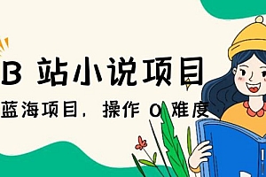 B 站小说项目,蓝海项目,操作 0 难度,可做长久生意 教程免费分享