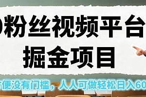 抖音小程序推广:0 粉丝抖音掘金项目,操作方便没有门槛 教程免费分享