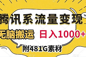 腾讯系流量变现方法分享:通过搬运视频实现日入超过1000+ 教程免费分享