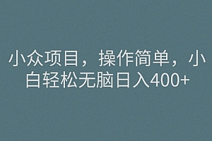 深度揭秘(小众项目,操作简单,小白轻松无脑日入400+)小众项目,操作简单,小白轻松无脑日入400+,小众行业上市公司,