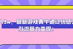 全程干货(月入3w,最新游戏黄牛通过伤感文字引流暴力变现)月入3w,最新游戏黄牛通过伤感文字引流暴力变现,黄牛啥意思饭圈用语,