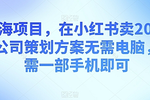 难以置信(蓝海项目,在小红书卖2024年公司策划方案无需电脑,只需一部手机即可)蓝海项目,在小红书卖2024年公司策划方案无需电脑,只需一部手机即可,小红书卖点券选什么类目,