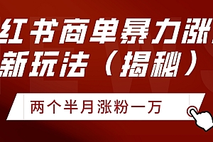 燃爆了(小红书商单暴力涨粉新玩法两个半月涨粉一万(揭秘))小红书商单暴力涨粉新玩法两个半月涨粉一万(揭秘),小红书涨粉快吗,