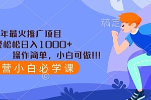 速看(2024年最火推广项目,轻轻松松日入1000+,操作简单,小白可做)2024年最火推广项目,轻轻松松日入1000+,操作简单,小白可做,2021年最火的推广项目有哪些,