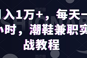 燃爆了(月入1万+,每天一小时,潮鞋兼职实战教程)月入1万+,每天一小时,潮鞋兼职实战教程,鞋店兼职,
