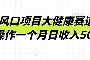 燃爆了(2024风口项目大健康赛道,实战操作一个月日收入500+)2024风口项目大健康赛道,实战操作一个月日收入500+,2030年风口,