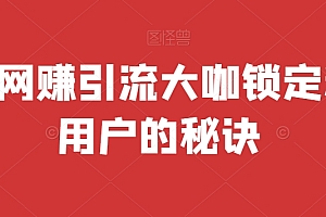 不看后悔(成为网创引流大咖锁定精准用户的秘诀)成为网创引流大咖锁定精准用户的秘诀,网创名称,