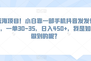 这都可以(蓝海项目!小白靠一部手机抖音发发作品,一单30-35,日入450+,我是如何做到的呢?)蓝海项目!小白靠一部手机抖音发发作品,一单30-35,日入450+,我是如何做到的呢?,在抖音发作品赚钱吗是真的吗,
