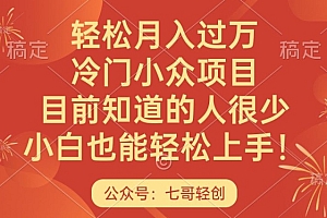 新鲜出炉(轻松月入过万,冷门小众项目,目前知道的人很少,小白也能轻松上手)轻松月入过万,冷门小众项目,目前知道的人很少,小白也能轻松上手,2020赚钱小项目有哪些,