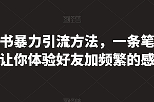 一篇读懂(小红书暴力引流方法,一条笔记就能让你体验好友加频繁的感受)小红书暴力引流方法,一条笔记就能让你体验好友加频繁的感受,新手怎么运营小红书问题,