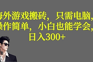 难以置信(海外游戏搬砖,操作简单,小白可学会,收益稳定,日入300+)海外游戏搬砖,操作简单,小白可学会,收益稳定,日入300+,国外游戏搬砖算违法吗,